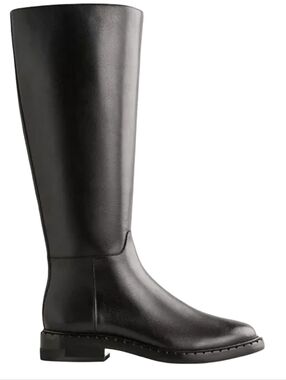 Reformation Nancy Knee Boot Black Leather Size 7.5 NEW